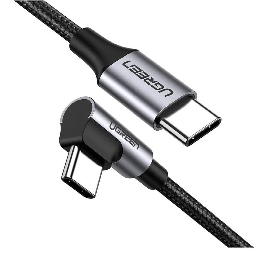 Cáp Angled USB 2.0 A to Type C Vỏ nhôm mạ niken 0,5m (Đen)  UGREEN 20855